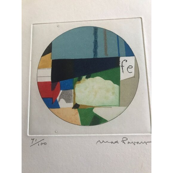 Vintage Max Papart "The Circle" Original Etching/Aquatint Edition 71/100 Signed - Picture 6 of 10